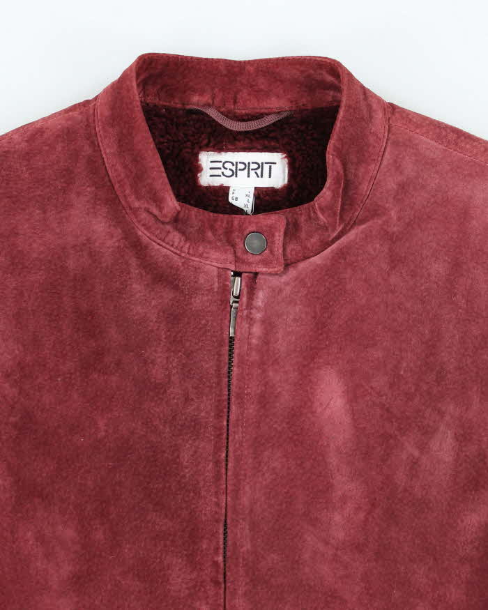 Vintage Y2k 00s Esprit Suede Gillet - L