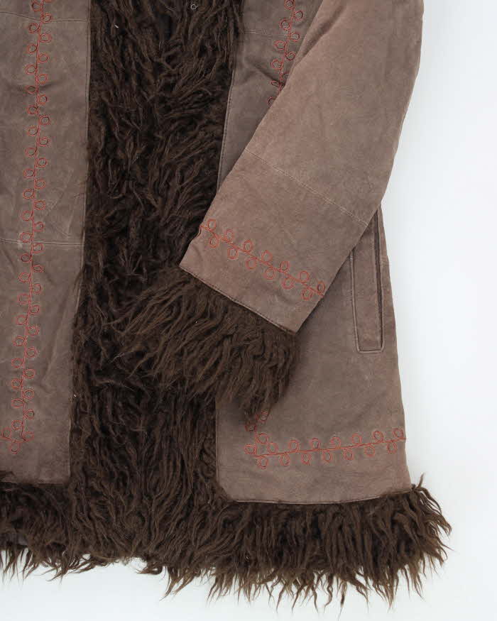 Vintage Y2k 00s h&g Afghan Style Coat - XS