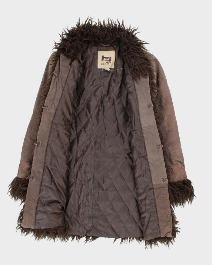Vintage Y2k 00s h&amp;g Afghan Style Coat - XS