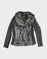 Vintage Danier Leather Faux Fur Jacket - M