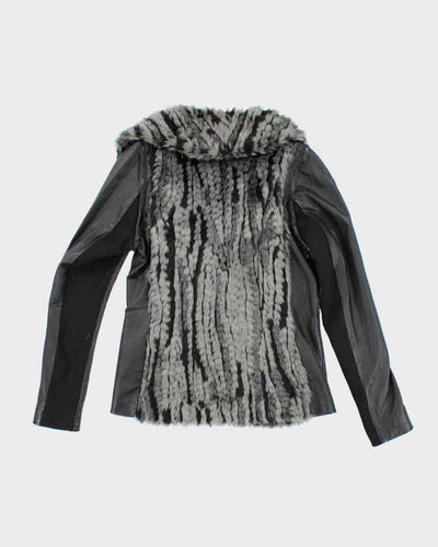 Vintage Danier Leather Faux Fur Jacket - M