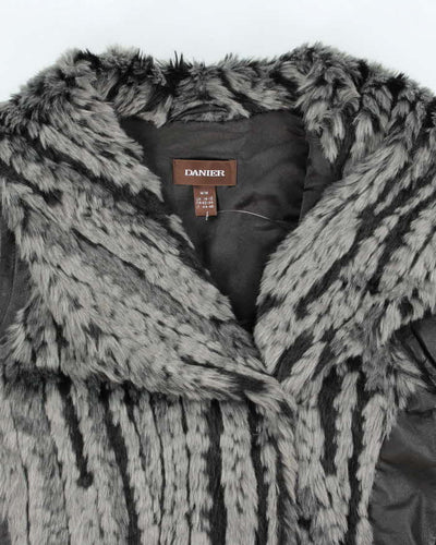 Vintage Danier Leather Faux Fur Jacket - M