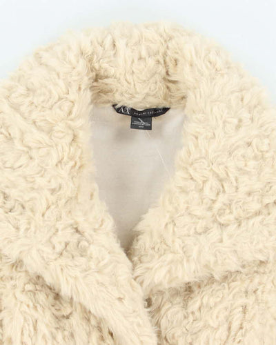Vintage Y2k 00s Armani Exchange Faux Fur Gillet - M