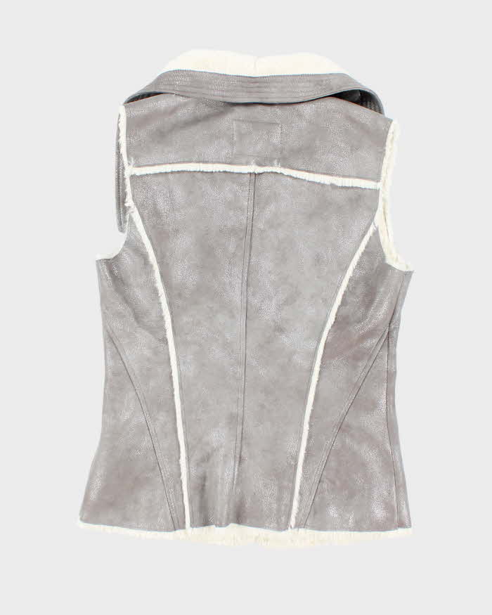 Y2k 00s Guess Faux Suede Gillet - XS