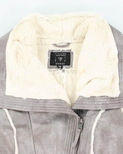 Y2k 00s Guess Faux Suede Gillet - XS