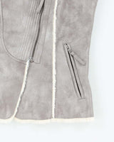 Y2k 00s Guess Faux Suede Gillet - XS