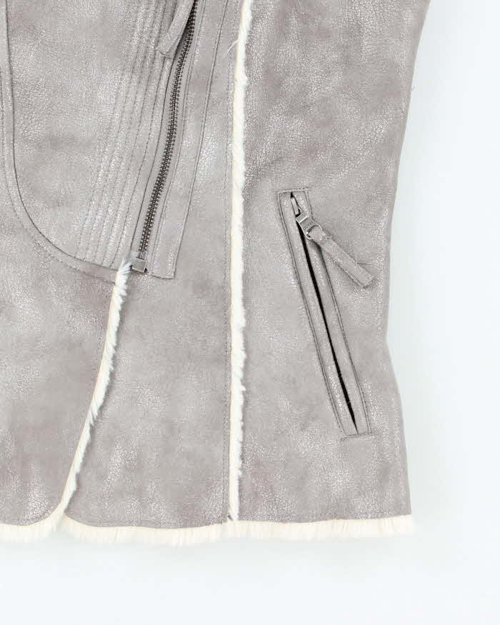Y2k 00s Guess Faux Suede Gillet - XS