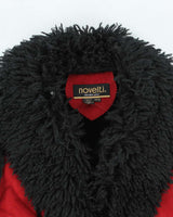 Y2k 00s Novelti Faux Suede Fur Lined Gillet - M