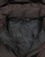 Coach Brown Duck Down Hooded Puffer Jacket - XS