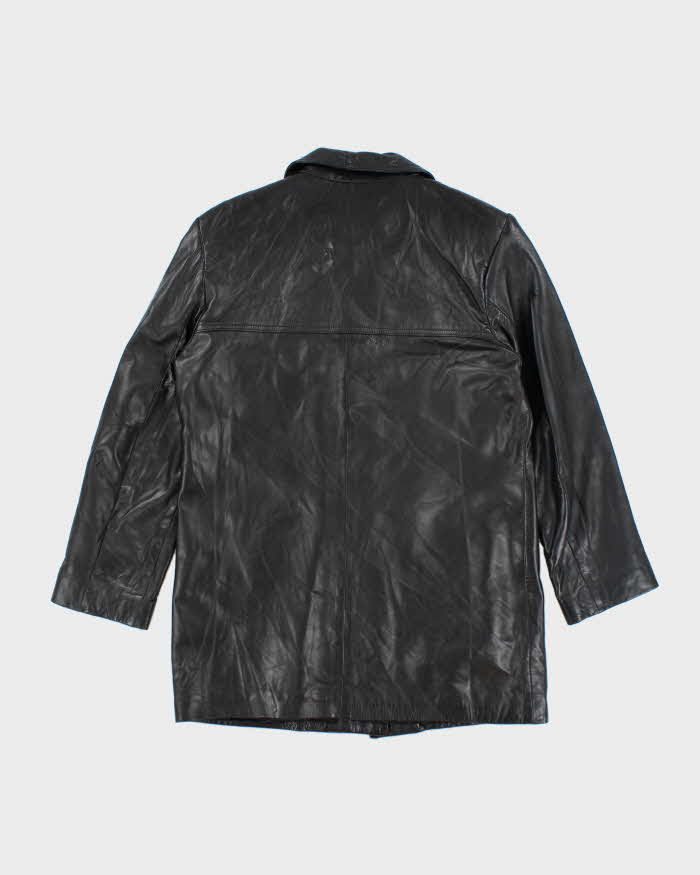 Vintage 2000's Women's Danier Button Up Leather Jacket - S
