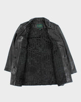 Vintage 2000's Women's Danier Button Up Leather Jacket - S