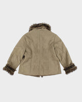 Vintage Y2k 00s Jessica Faux Suede Jacket - L