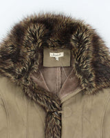 Vintage Y2k 00s Jessica Faux Suede Jacket - L