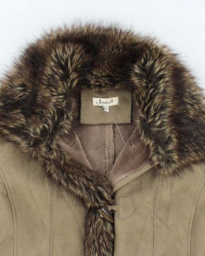 Vintage Y2k 00s Jessica Faux Suede Jacket - L