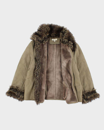 Vintage Y2k 00s Jessica Faux Suede Jacket - L