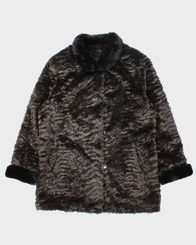 Vintage Fen.Nelli Faux Fur Coat - L