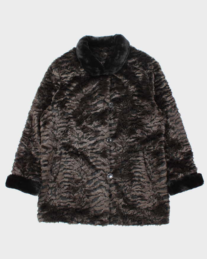 Vintage Fen.Nelli Faux Fur Coat - L