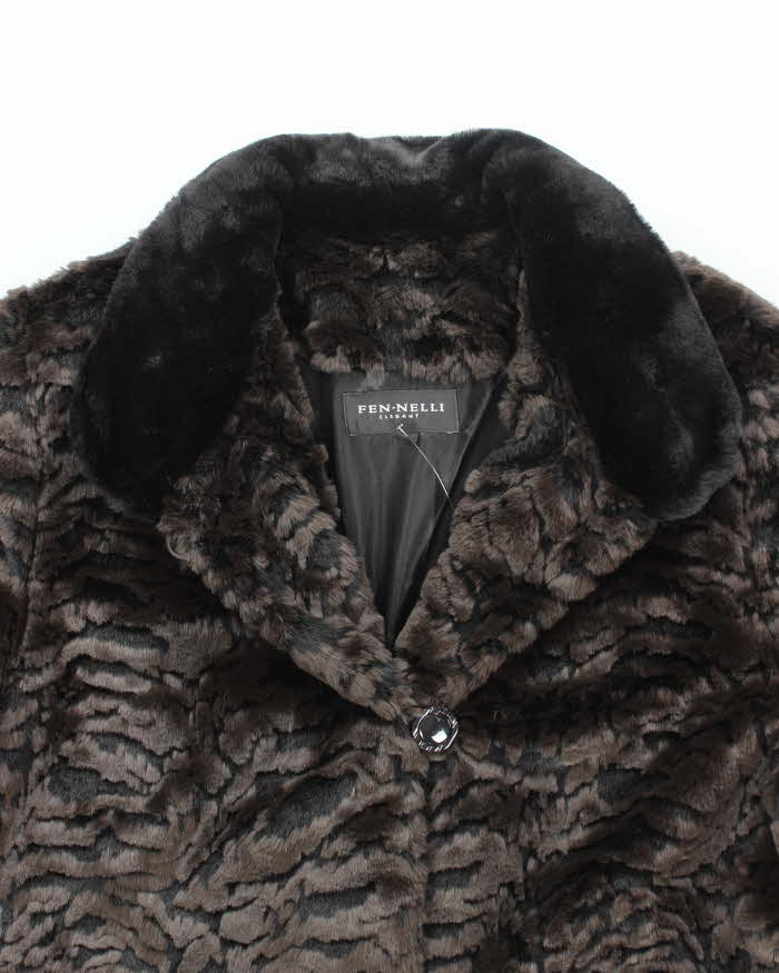 Vintage Fen.Nelli Faux Fur Coat - L