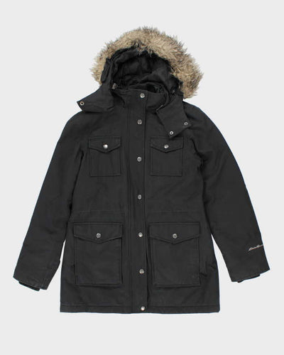Eddie Bauer Black Hooded Coat - S