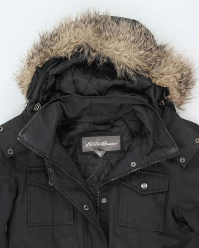 Eddie Bauer Black Hooded Coat - S