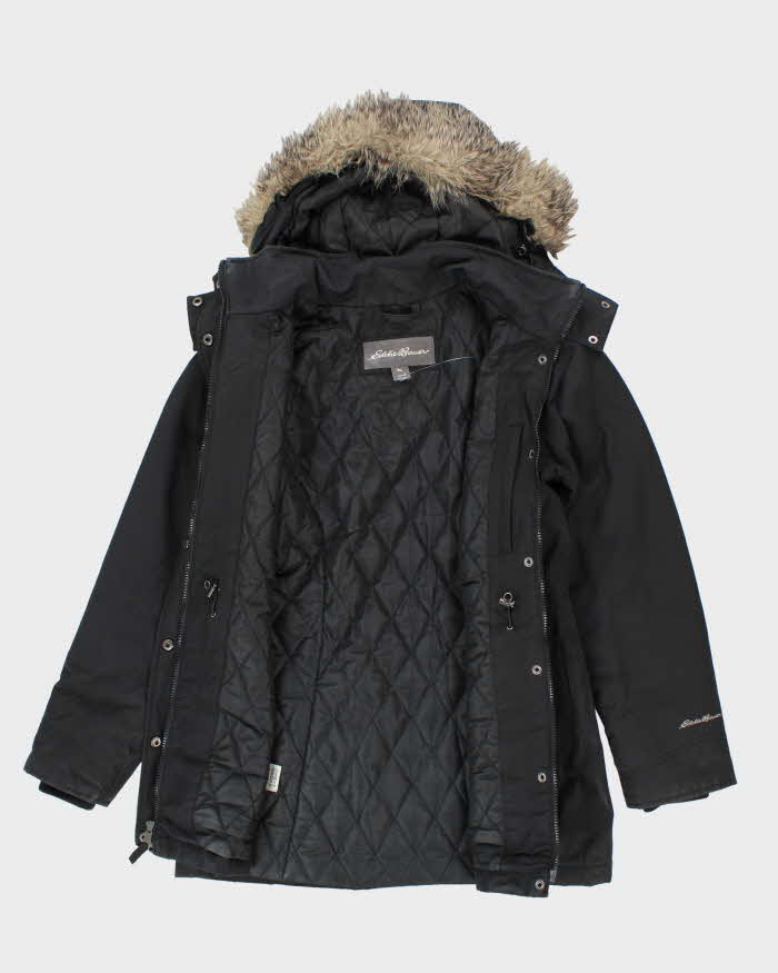 Eddie Bauer Black Hooded Coat - S