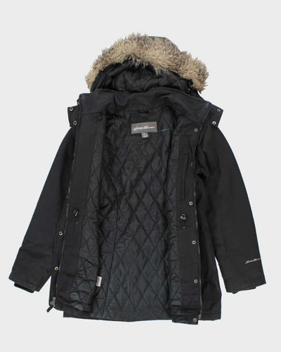 Eddie Bauer Black Hooded Coat - S