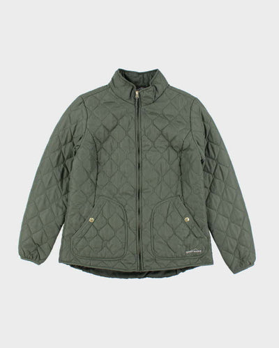 Eddie Bauer Green Lightweight Quilted Jacket - L