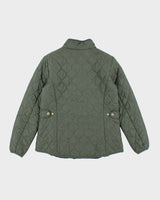 Eddie Bauer Green Lightweight Quilted Jacket - L