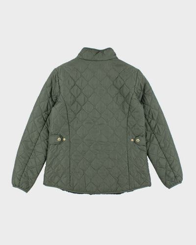 Eddie Bauer Green Lightweight Quilted Jacket - L