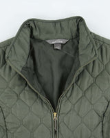 Eddie Bauer Green Lightweight Quilted Jacket - L