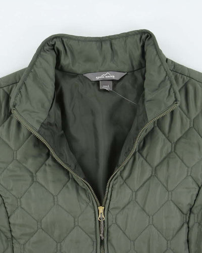 Eddie Bauer Green Lightweight Quilted Jacket - L