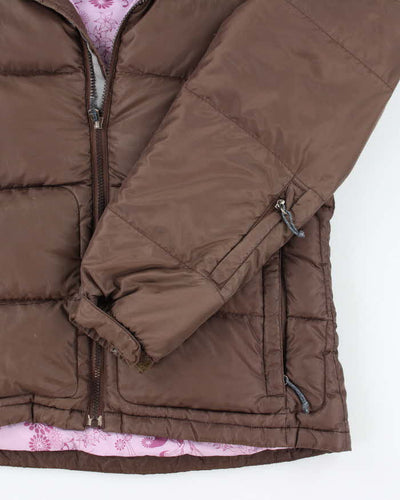 The North Face Brown Lightweight Puffer Jacket - M