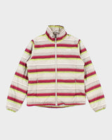 Vintage 2000's The North Face Striped Lightweight Puffer Jacket - M