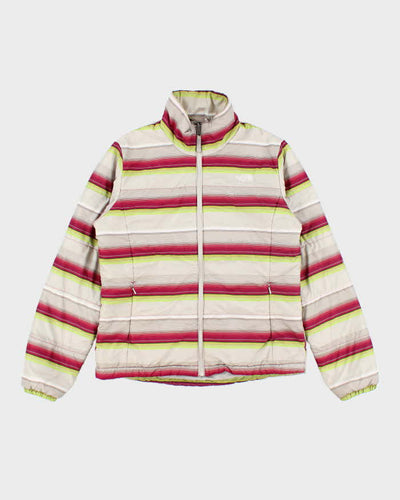 Vintage 2000's The North Face Striped Lightweight Puffer Jacket - M