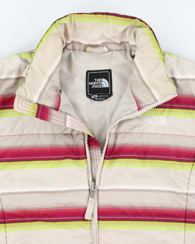 Vintage 2000's The North Face Striped Lightweight Puffer Jacket - M