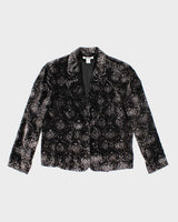 Vintage Nygard Paisley Pattern Velvet Jacket - L