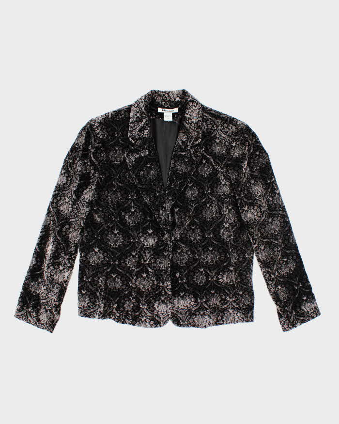 Vintage Nygard Paisley Pattern Velvet Jacket - L