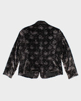 Vintage Nygard Paisley Pattern Velvet Jacket - L