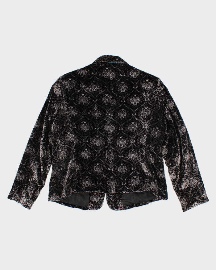 Vintage Nygard Paisley Pattern Velvet Jacket - L