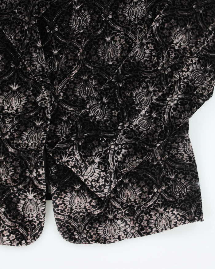 Vintage Nygard Paisley Pattern Velvet Jacket - L