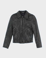 Vintage 90s Neto Black Leather Jacket - S