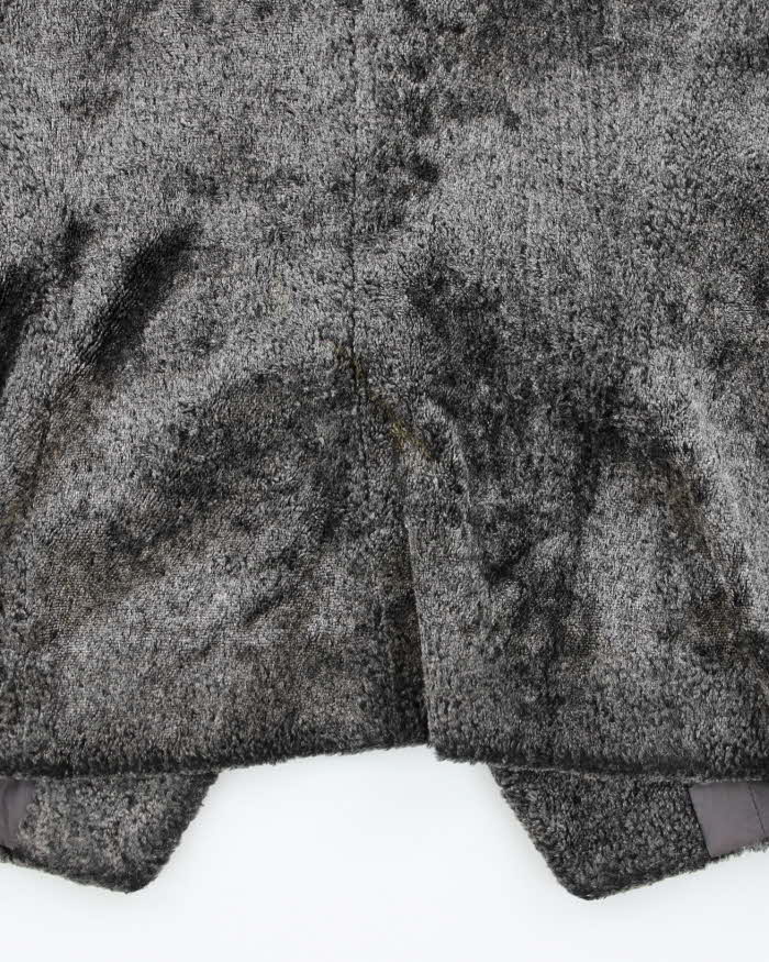 Vintage 80s Emporio Armani Faux Fur Jacket - S