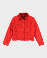 Vintage Y2k 00s Xntrik Faux Suede Red Jacket - M