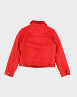Vintage Y2k 00s Xntrik Faux Suede Red Jacket - M