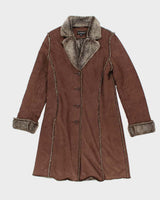 Vintage Y2k 00s Le Chateau Faux Suede Jacket - M