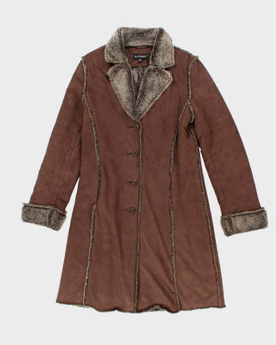 Vintage Y2k 00s Le Chateau Faux Suede Jacket - M