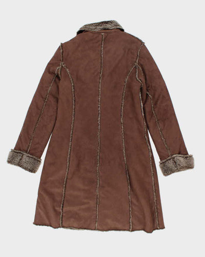 Vintage Y2k 00s Le Chateau Faux Suede Jacket - M