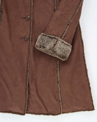 Vintage Y2k 00s Le Chateau Faux Suede Jacket - M
