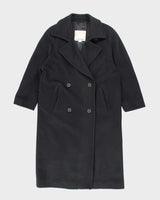 Vintage London Fog Black Wool Coat - XL