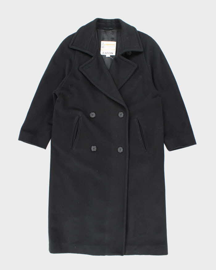 Vintage London Fog Black Wool Coat - XL